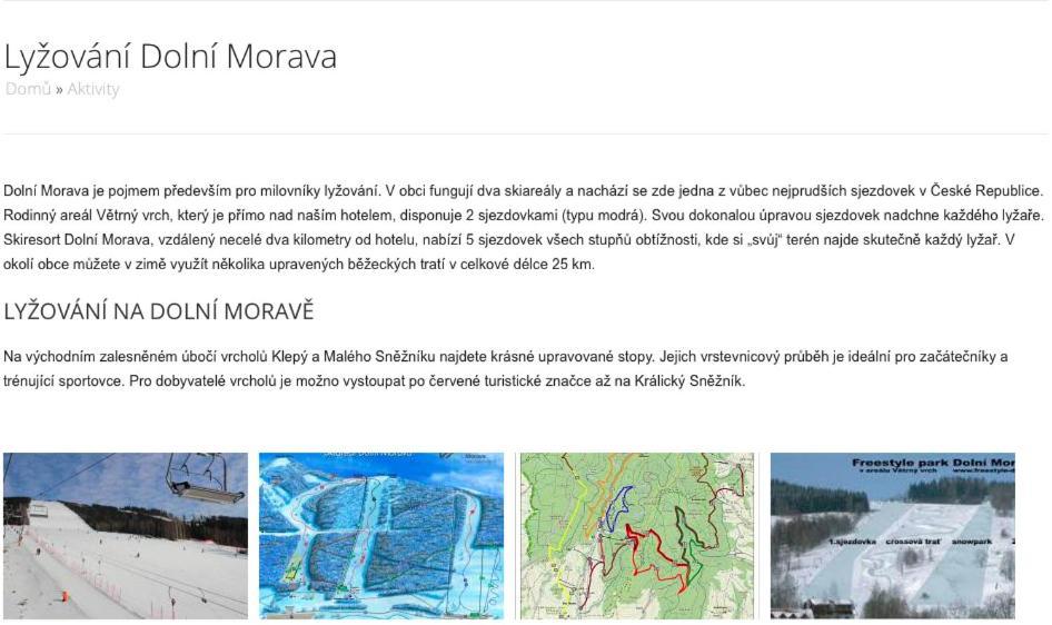Sport Apartmán DM Dolní Morava Kültér fotó